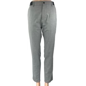 Zara Women's Gray High Waist Straight Tapered Leg Trousers Dress Pants Size S